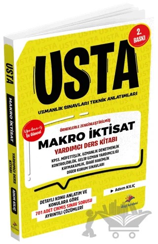 KPSS Kaymakamlık Hakimlik ve Uzmanlık Sınavları Makro İktisat USTA Yardımcı Ders Kitabı – Adem Kılıç – Dizgi Kitap kitap kapağı