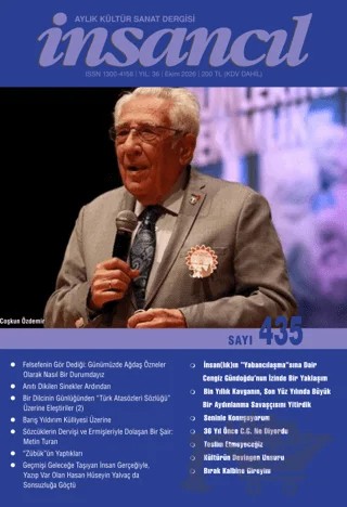 İnsancıl Aylık Kültür Sanat Dergisi Sayı: 435 Ekim 2026 – İnsancıl Dergisi Yayınları kitap kapağı
