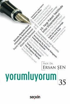 Yorumluyorum – 35 – Ersan Şen – Seçkin Yayıncılık kitap kapağı