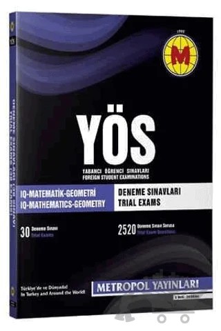 YÖS Deneme Sınavları - 30 Sınav – Kolektif – Metropol Yayınları kitap kapağı