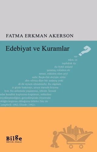 Edebiyat ve Kuramlar – Fatma Erkman Akerson – Bilge Kültür Sanat kitap kapağı