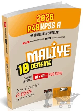 P48 KPSS A Grubu Maliye 10 Deneme – Mustafa Karadeniz – Savaş Yayınevi kitap kapağı