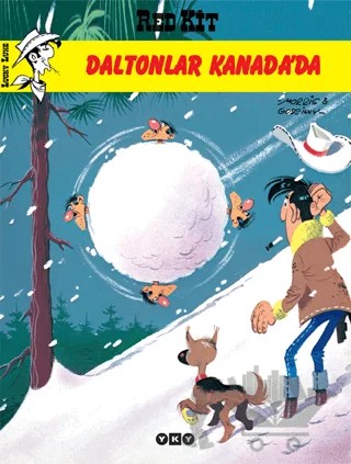 Red Kit Daltonlar Kanada’da – Goscinny – Yapı Kredi Yayınları kitap kapağı
