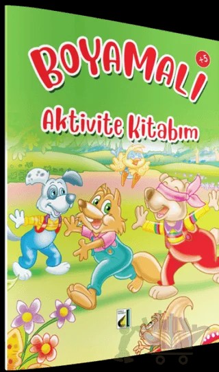Boyamalı Aktivite Kitabım (Yeşil) – Kolektif – Minik Damla Yayınevi kitap kapağı