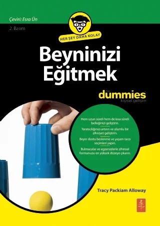 Beyninizi Eğitmek for Dummies - Training Your Brain for Dummies – Tracy Packiam Alloway – Dummies kitap kapağı
