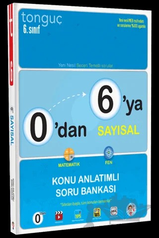 0'dan 6'ya Sayısal Konu Anlatımlı Soru Bankası – Kolektif – Tonguç Akademi kitap kapağı