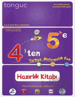 4'ten 5'e Hazırlık Kitabı – Kolektif – Tonguç Akademi kitap kapağı