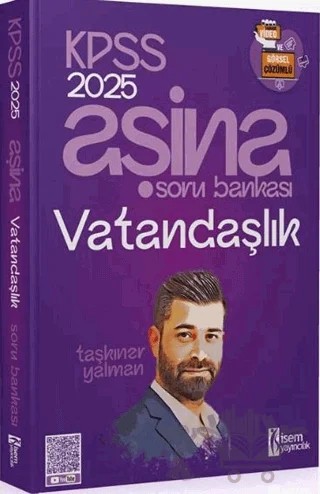 2025 KPSS Vatandaşlık Soru Bankası – Taşkıner Yalman – İSEM Yayıncılık kitap kapağı