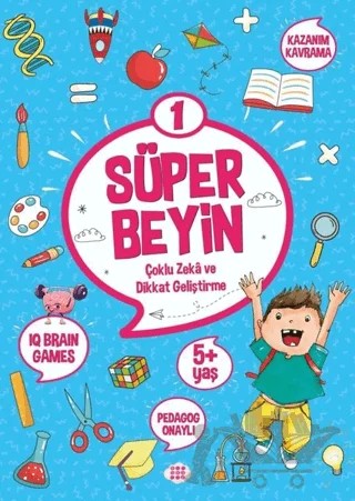 Süper Beyin 1 (5+ Yaş) – Kolektif – Dokuz Çocuk kitap kapağı