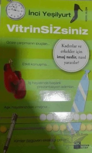 Vitrin Sizsiniz – İnci Yeşilyurt – Doğan Kitap kitap kapağı