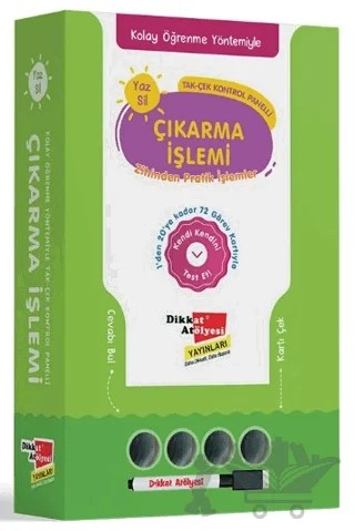 Kolay Öğrenme Yöntemiyle Yaz Sil Çıkarma İşlemi Oyunu – Kolektif – Dikkat Atölyesi Yayınları kitap kapağı