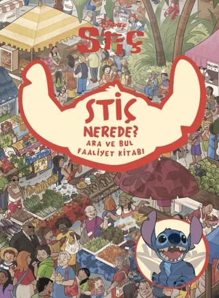 Disney Stiç: Stiç Nerede? - Ara ve Bul Faaliyet Kitabı – Daniele Mittica – Beta Kids kitap kapağı
