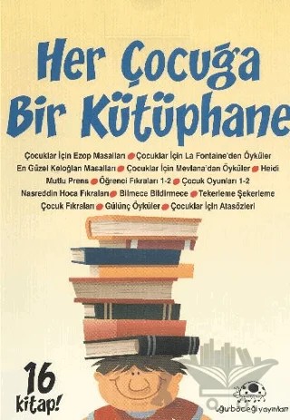Her Çocuğa Bir Kütüphane Seti (16 Kitap Takım) – Kolektif – Uğurböceği Yayınları kitap kapağı