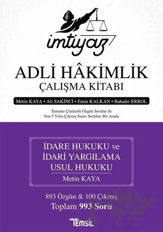 İmtiyaz - Adli Hakimlik Çalışma Kitabı – Ali Sakinci, Bahadır Erkol, Emin Kalkan, Metin Kaya – Temsil Kitap kitap kapağı