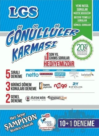 8. Sınıf LGS Tüm Dersler Deneme Seti – Kolektif – Gönüllüler Karması kitap kapağı