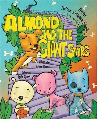 Almond and the Giant Stairs – Meltem Erinçmen Kanoğlu – Çikolata Yayınevi kitap kapağı