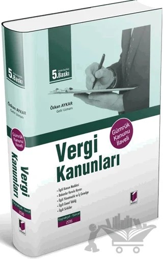 Vergi Kanunları – Özkan Aykar – Adalet Yayınevi kitap kapağı