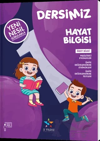 1. Sınıf Dersimiz Hayat Bilgisi Soru Bankası – Deniz Mola – 5 Yıldız Yayınları kitap kapağı