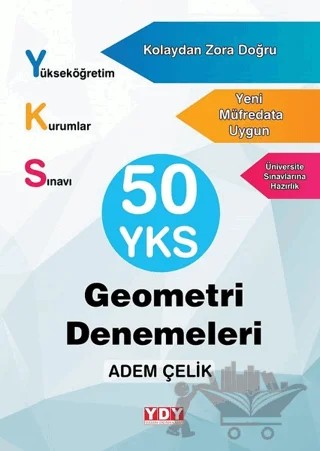 50 YKS Geometri Denemeleri – Adem Çelik – YDY Yayınları kitap kapağı