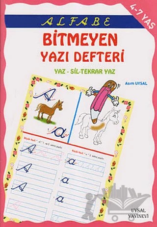 Alfabe - Tükenmeyen Yazı Defteri – Asım Uysal – Uysal Yayınevi kitap kapağı