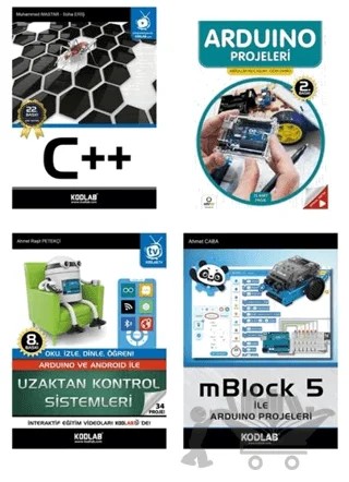 Projeler İle Arduino Eğitim Seti (4 Kitap Takım) – Kolektif – Kodlab Yayın Dağıtım kitap kapağı