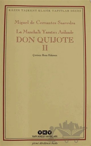 Don Quijote Cilt: 2 – Miguel de Cervantes Saavedra – Yapı Kredi Yayınları kitap kapağı
