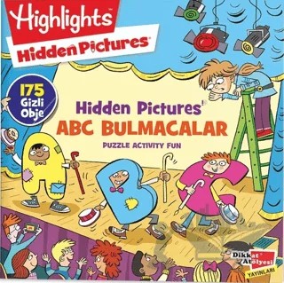 Hidden Pictures ABC Bulmacalar – Kolektif – Dikkat Atölyesi Yayınları kitap kapağı