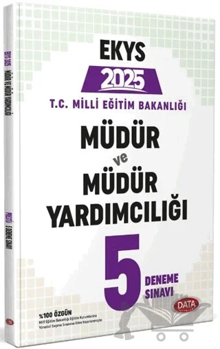 2025 MEB EKYS Müdür ve Müdür Yardımcılığı 5 Deneme Sınavı – Kolektif – Data Yayınları kitap kapağı