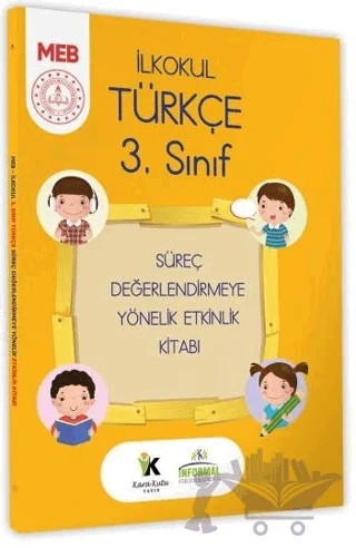 2025 MEB İlkokul 3. Sınıf Türkçe Süreç Değerlendirmeye Yönelik Etkinlik Kitabı – Kolektif – Karakutu Yayın kitap kapağı