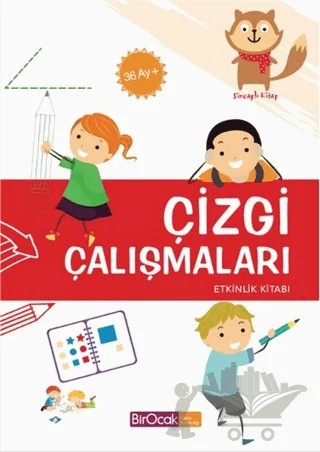 Çizgi Çalışmaları Etkinlik Kitabı (36 Ay) – Elif Alkan – Bir Ocak Yayınları kitap kapağı