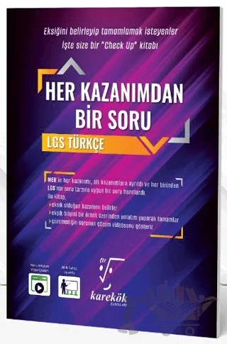 LGS Her Kazanımdan Bir Soru Türkçe – Saliha Gündüz Keskin – Karekök Yayıncılık kitap kapağı