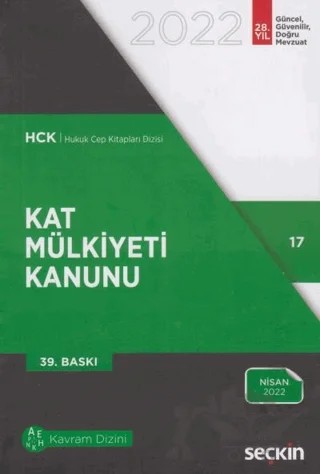 Kat Mülkiyeti Kanunu – Kolektif – Seçkin Yayıncılık kitap kapağı
