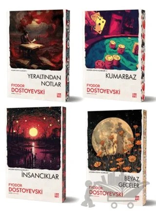 Dostoyevski 4'lü Set (4 Kitap Takım) – Fyodor Mihayloviç Dostoyevski – Dokuz Yayınları kitap kapağı