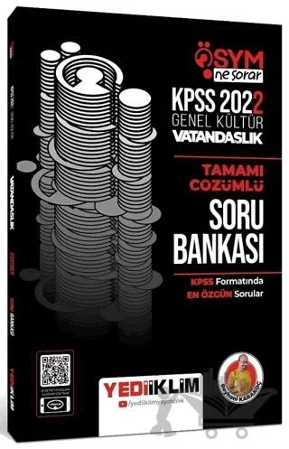 Yediiklim Yayınları 2022 KPSS Genel Kültür ÖSYM Ne Sorar Vatandaşlık Tamamı Çözümlü Soru Bankası – Reyhani Karakoç – Yediiklim Yayınları kitap kapağı