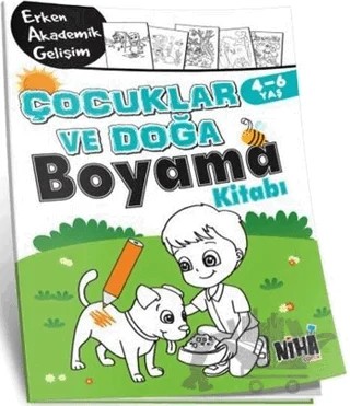 EAG Çocuklar ve Doğa Boyama Kitabı 4-6 Yaş – Kolektif – Niha Çocuk kitap kapağı