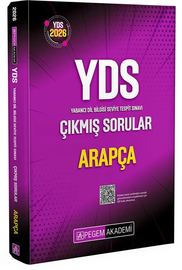 2026 YDS Arapça Çıkmış Sorular – Pegem Akademi Yayıncılık kitap kapağı