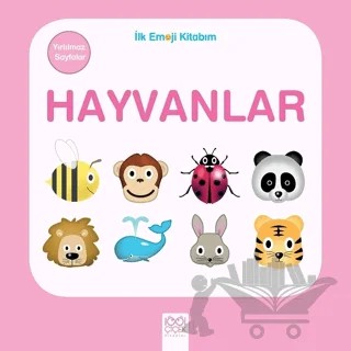 Hayvanlar - İlk Emoji Kitabım – Kolektif – 1001 Çiçek Kitaplar kitap kapağı