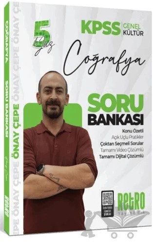 2025 KPSS Genel Kültür Coğrafya Soru Bankası – Önay Çepe – Retro Yayıncılık kitap kapağı