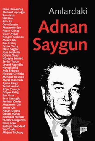 Anılardaki Adnan Saygun – Derleme – Pan Yayıncılık kitap kapağı