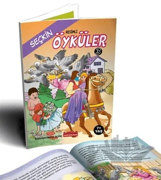 Resimli Seçkin Öyküler 3 (Renkli 7+Yaş) – Kolektif – Bordo Ressam kitap kapağı