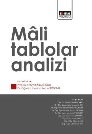 Mali Tablolar Analizi – Fehmi Karasioğlu, Namık Kemal Erdemir – Eğitim Yayınevi - Ders Kitapları kitap kapağı