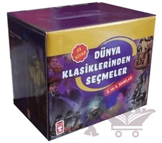 Dünya Klasiklerinden Seçmeler (23 Kitap) – Alexandre Dumas, Anna Sewell, Beydeba, Charles Dickens, Daniel Defoe, Eleanor H. Porter, F. H. Burnet, Friedrich von Schiller, Jules Verne, Kolektif, Louisa May Alcott, Mark Twaın, Miguel de Cervantes Saavedra, Şirazlı Sadi, Victor Hugo – Timaş Çocuk kitap kapağı