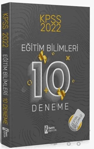 2022 KPSS Eğitim Bilimleri Dijital Çözümlü 10 Deneme – Kolektif – İSEM Yayıncılık kitap kapağı