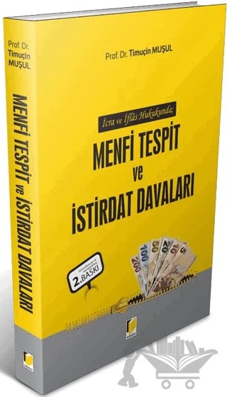 Menfi Tespit ve İstirdat Davaları – Timuçin Muşul – Adalet Yayınevi kitap kapağı