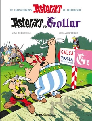 Asteriks 3 - Asteriks ve Gotlar – Rene Goscinny – Alfa Yayınları kitap kapağı