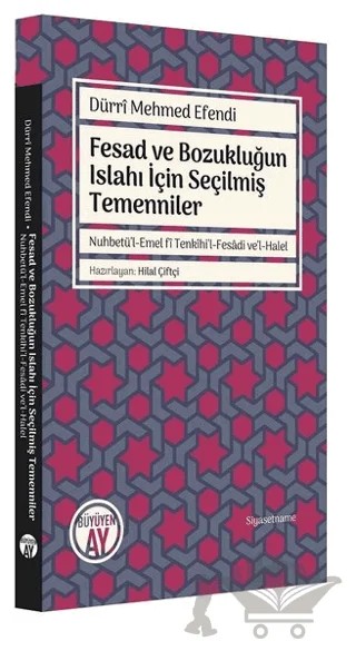 Fesad ve Bozukluğun Islahı İçin Seçilmiş Temenniler – Dürri Mehmed Efendi – Büyüyen Ay Yayınları kitap kapağı
