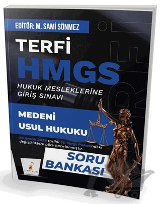 Terfi HMGS Medeni Usul Hukuku Soru Bankası – M. Sami Sönmez – Pelikan Tıp Teknik Yayıncılık kitap kapağı