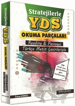 YDS Stratejilerle Okuma Parçaları – Özkan Kırmızı – Tercih Akademi Yayınları kitap kapağı