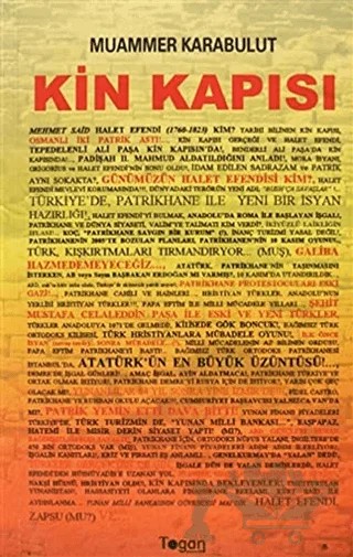 Kin Kapısı – Muammer Karabulut – Togan Yayıncılık kitap kapağı