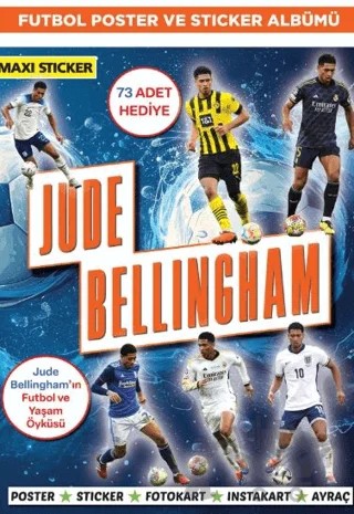 Jude Bellingham Poster ve Sticker Albümü 009 – Ersin Barboros – Maxi Yayıncılık kitap kapağı